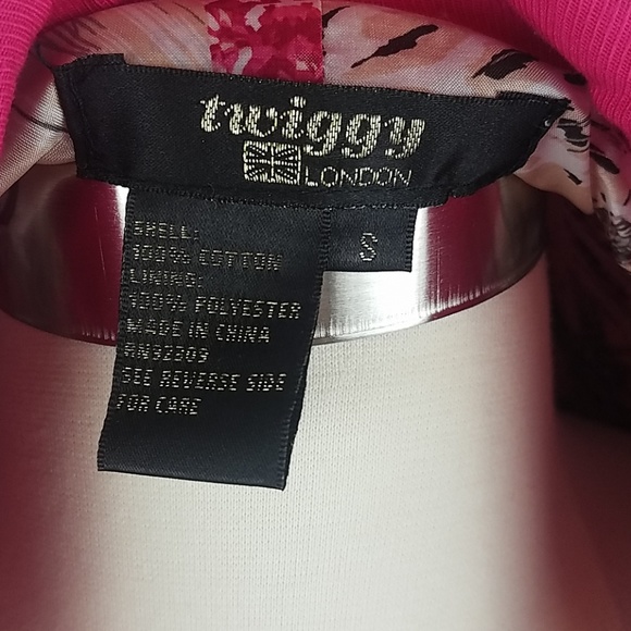 Twiggy LONDON Pink Military Style Blazer Jacket - Picture 4 of 4